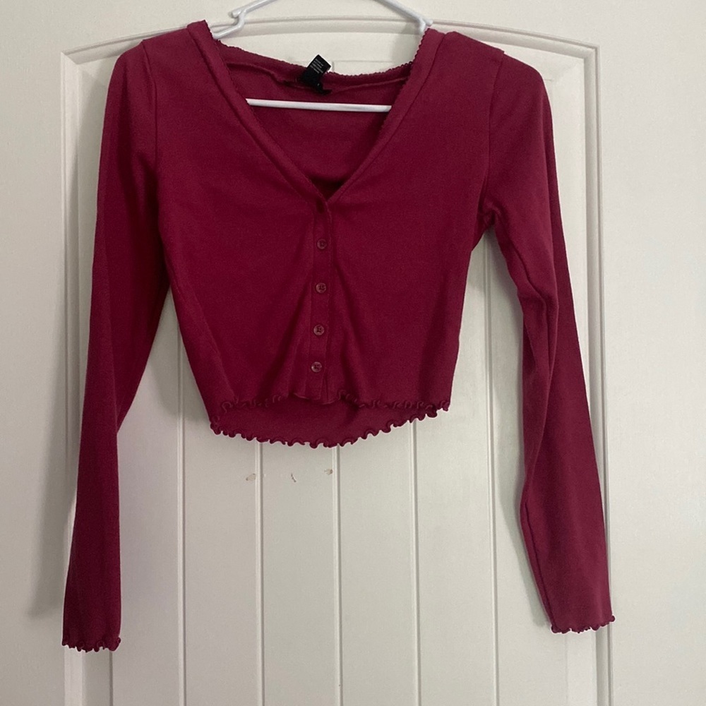 FOREVER 21 PINK CROP TOP